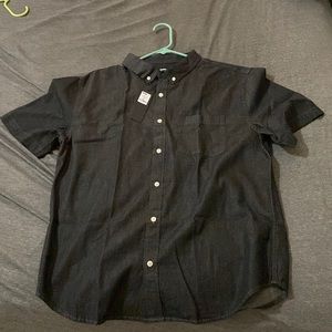 Never been worn. Black fashion nova button up shirt